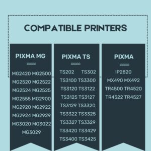 245XL Black Ink Cartridge Replacement for Canon Printer Ink 245XL PG-243 XL PG-245 XL Compatible Canon TS3420 Ink Cartridges MX490 MX492 TR4520 MG3022 MG2522 MG2920 MG2420...