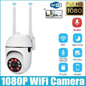 2.4G Wifi 1080P HD WIFI Wireless IP Security Camera Outdoor CCTV PTZ Smart Home IR Cam