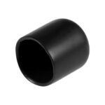 25pcs Rubber End Caps 5/8"(16mm) ID Vinyl Round End Cap Cover Screw Thread Protectors Black
