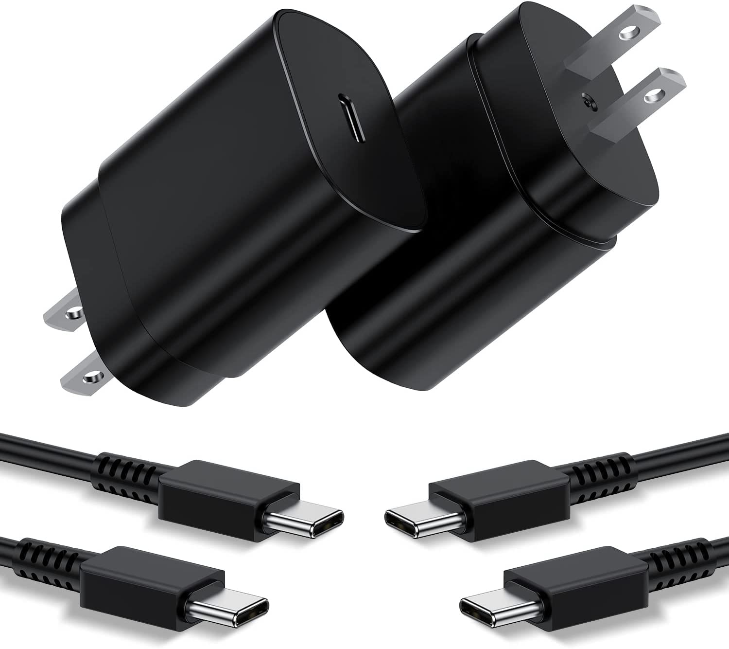 25w Samsung Charger, Fast Charger USB C & Samsung Charger Fast Charging Cord 6FT 2Pack for Galaxy S25/S25 Ultra/S25+/S24 S23 S22 S21 (Ultra,Plus,FE), USB-C Android Block & Type...