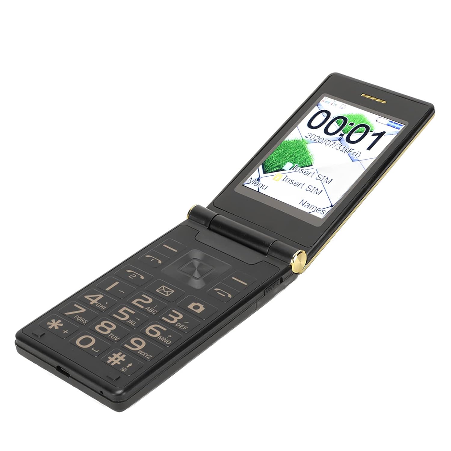2G Flip Phone Clamshell Mobile Phone Unlocked Cell Phone Portable Rugged Flip Phone Pocket Senior Flip Phone for 2.8in HD Screen Big 5900mAh Long Standby Dual