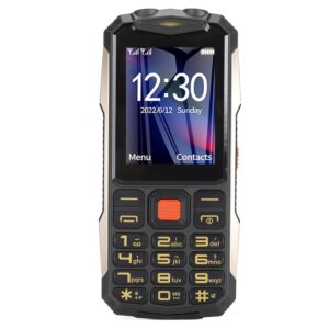 2G Senior Mobile Phone, 4800mAh Elderly Mobile Phone Clear Sound for Daily Use (Black)