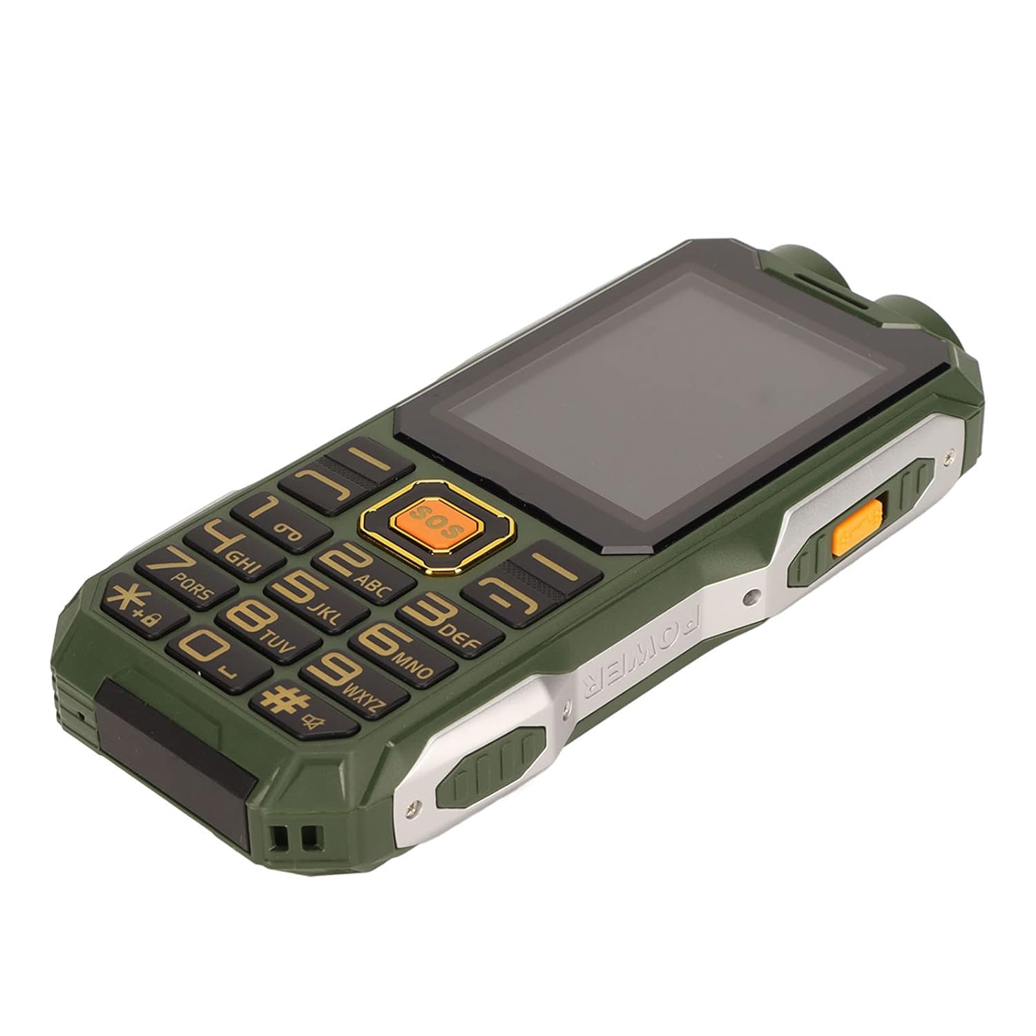 2G Unlocked Rugged Phone for Seniors, Multifunction Senior Cellphone Portable Pocket Rugged Mobile Phone for 2.4in HD Screen, 16800mAh Long Standby,...
