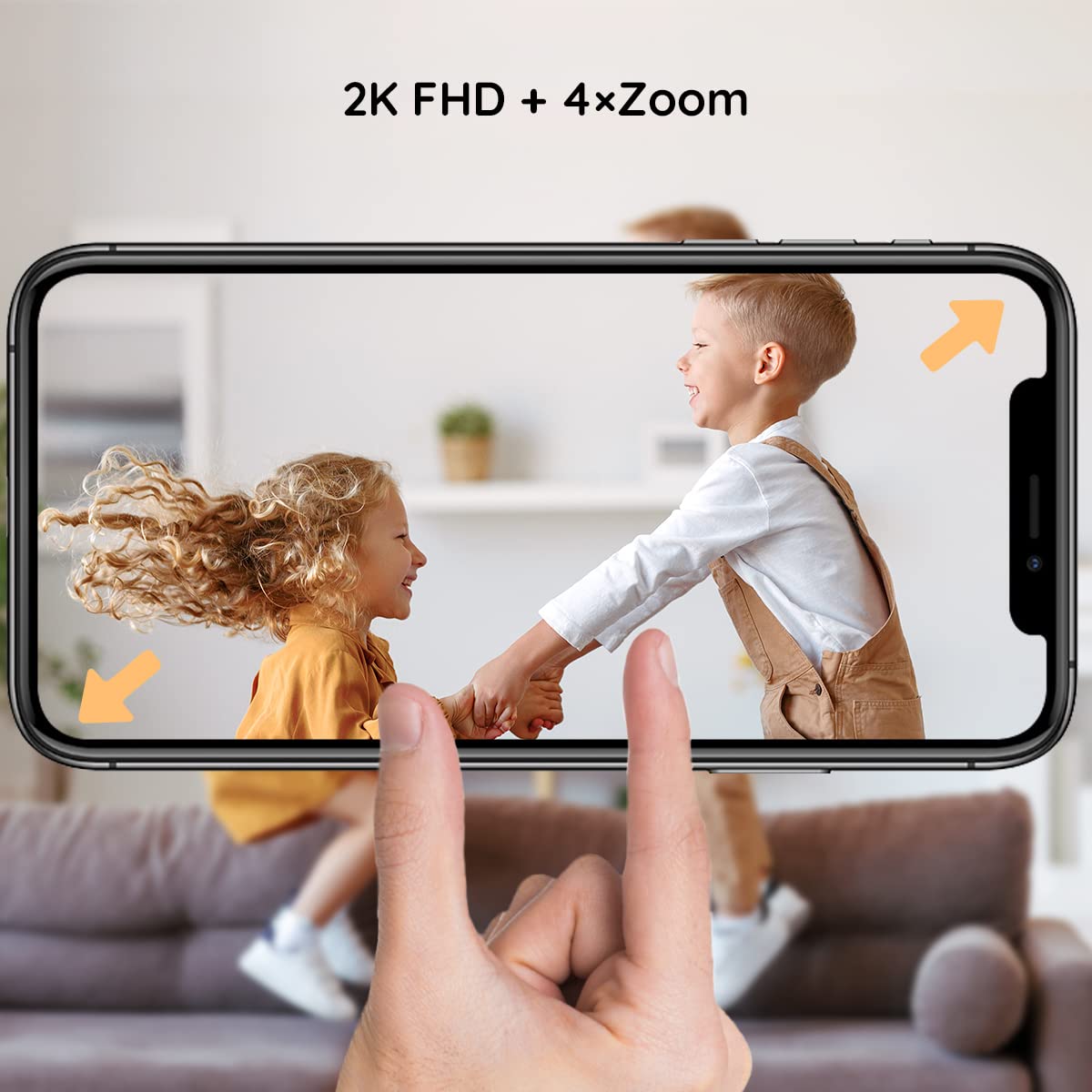 2K BOIFUN Baby Monitor WiFi, 5 Inch 3MP Display & 360° Camera with Night Light, Phone App Control & LCD Monitor, Auto Tracking, AI Motion & Sound Detection, 3000mAh Battery,...
