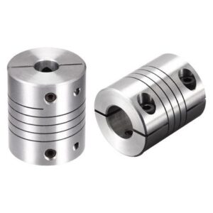2PCS Motor Shaft 9mm to 12mm Helical Beam Coupler Coupling 25mm Dia 30mm Length