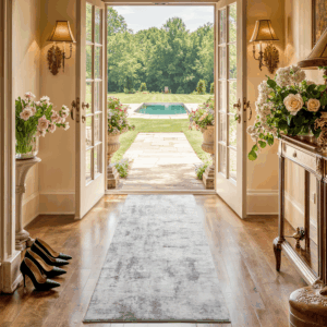 2'x6' Abstract Runner Rug for Hallway, Machine Washable Stain Resistant Non-Shed Carpet, Runner Rug with Non-Slip Backing for Kitchen, Entryway, Bedroom, Laundry, Bathroom