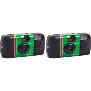 2xFUJIFILM QuickSnap Flash 400 Disposable Camera (27 Exposures, 2-Pack), Bundle