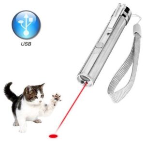 3 In 1 Laser Pointer LED Flashlight For Cats Pet Training Tool USB Rechargeable UV Flashlamp LED Flash Light Mini Lanterna Lamp