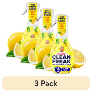 (3 pack) Mr. Clean Clean Freak All Purpose Cleaner Spray, Multi-Surface Cleaning, Lemon, 16 fl oz