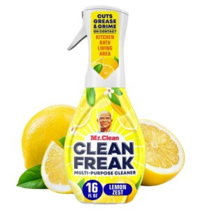(3 pack) Mr. Clean Clean Freak All Purpose Cleaner Spray, Multi-Surface Cleaning, Lemon, 16 fl oz