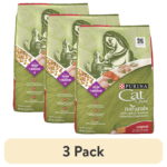 (3 pack) Purina Cat Chow Naturals, Dry Cat Food, Chicken & Salmon, 13 lb Bag