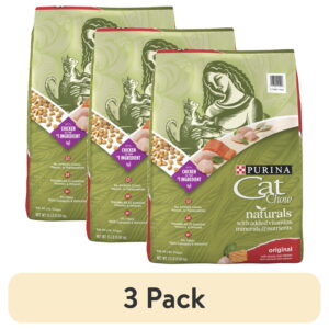 (3 pack) Purina Cat Chow Naturals, Dry Cat Food, Chicken & Salmon, 13 lb Bag