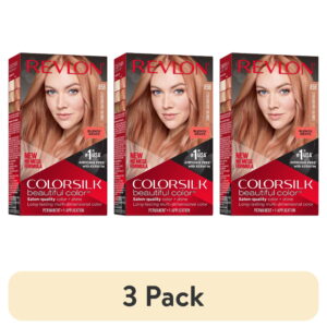 (3 pack) Revlon ColorSilk Permanent Hair Color, Bond Repair Complex, 85B Strawberry Blonde, 1 pack