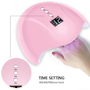 30/60/90s Timer Pro Pink USB UV Lamp LED Nail Lamp Nail Dryer for All Gels Polish Light Infrared Sensing Smart for Manicure