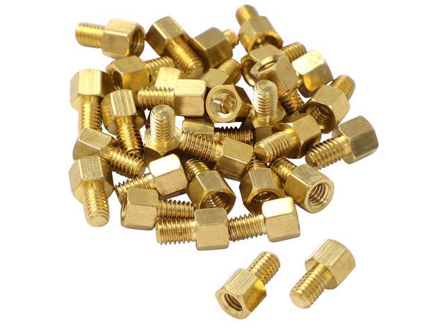 30 Pcs M4 5mm+6mm Male Female Brass Screw PCB Motherboard Standoffs Hex Spacers