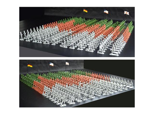 300 PCS Military Soldier Static Diecast Model Decoration Toy Set for Kids Gift