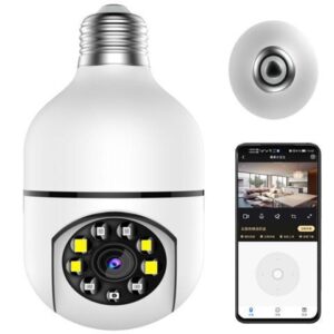 360° 1080P IP E27 Light Bulb Camera Wi-Fi IR Night Smart Home Wireless Security