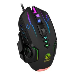 3600dpi USB Wired Gaming Mouse, 6 Buttons LED Backlit E-sports Gaming Mice, 6D Colorful LED Light Glowing Mouse for Laptop PC Computer Gamer