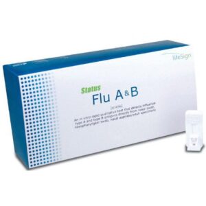 36025 - Status Flu A&B Flu Tests, CLIA-Waived for Swab Specimens, Made in The USA (25 Tests per Box)