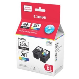 3706C008 Canon PG 260XL/CL 261 Ink Value Pack