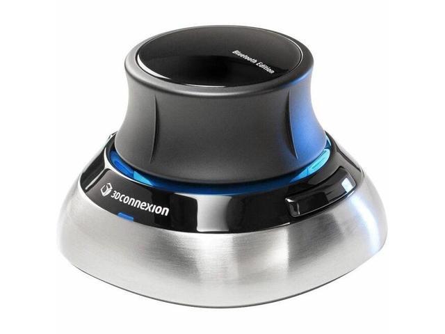 3Dconnexion SpaceMouse Wireless Bluetooth Edition - Wireless - Bluetooth - 2.40 GHz - Rechargeable - USB Type C - 2 Programmable Button(s) - 1 Month