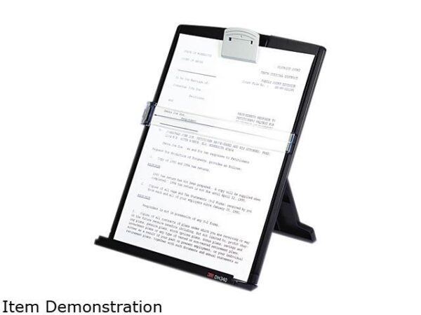 3M DH340MB Fold-Flat Freestanding Desktop Copyholder, Plastic, 150 Sheet Capacity, Black 3M DH340MB Fold-Flat Freestanding Desktop Copyholder, Plastic, 150 Sheet Capacity, Black