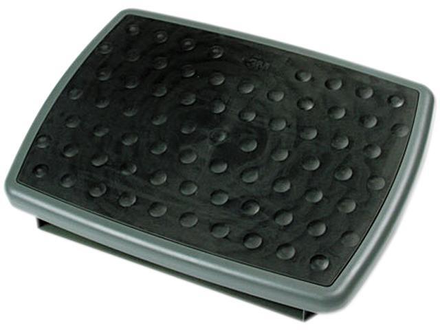 3M FR330 Adjustable Height/Tilt Footrest, Nonskid Platform, Charcoal Gray