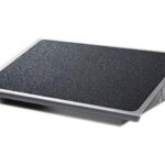 3M FR530CB Adjustable Steel Footrest, Nonslip Surface, 22w x14d, Charcoal/Black