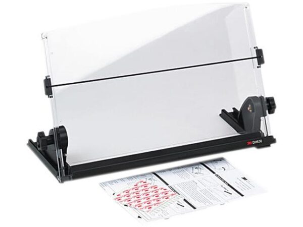 3M MMMDH630 In-Line Adjustable Desktop Copyholder, Plastic, 150 Sheet Capacity, Black/Clear 3M MMMDH630 In-Line Adjustable Desktop Copyholder, Plastic, 150 Sheet Capacity, Black/Clear