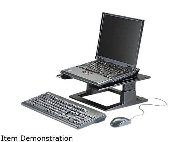 3M MMMLX500 Notebook Riser with Adjustable Height, 13 x 13 x 4 to 6, Black