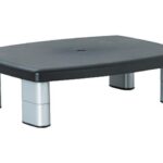 3M MMMMS80B Adjustable Height Monitor Stand, 11.5IN X 16IN X3.5IN , Black/Silver