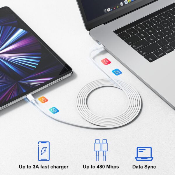 3Pack USB C Charger for iPhone 15 16,10FT+6FT USB C Cable and USB C Charger Blcok for iPhone 16 15 Pro/15 Pro Max/15 Plus, Long iPhone 16 15 Fast Charging Cable for iPad...