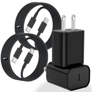 3Pack USB C Charger for iPhone 15 16,10FT+6FT USB C Cable and USB C Charger Blcok for iPhone 16 15 Pro/15 Pro Max/15 Plus, Long iPhone 16 15 Fast Charging Cable for iPad...