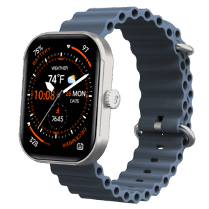 3Plus MEGA Smartwatch with 2.02" AMOLED Screen/Answer & Make Calls/Sleep Monitoring/Heart Rate/100+ Workout Modes/Quick Reply/iPhone and Android