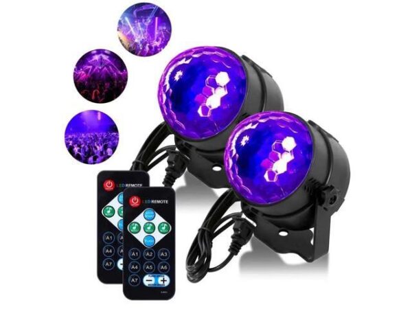 3W UV LED Disco Ball Party Lights Sound Activated Rotating Strobe LED Stage Lights for Festival Bar Club Party Wedding Show Home 3W UV LED Disco Ball Party Lights Sound Activated Rotating Strobe LED Stage Lights for Festival Bar Club Party Wedding Show Home