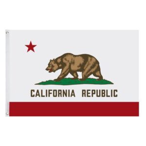 3x5 Ft California State Flag Republic Bear Polyester Grommets Garden Banner