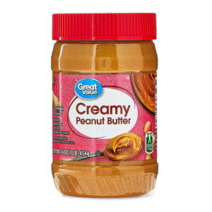 (4 pack) Great Value Creamy Peanut Butter, 16 oz