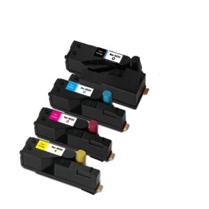 4 Pack (K, C, M, Y) Compatible Toner Cartridges for Xerox 6020,6022,6025,6027, Xerox Workcentre 6027 / Xerox Workcentre 6027Ni / Xerox Phaser 6022 / Xerox Phaser 6022Ni / Xerox...