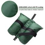 4 Pcs Weight Sand Bag Oxford + PU coating with Grommet for Outdoor Pop Up Canopy Tent Gazebo Green
