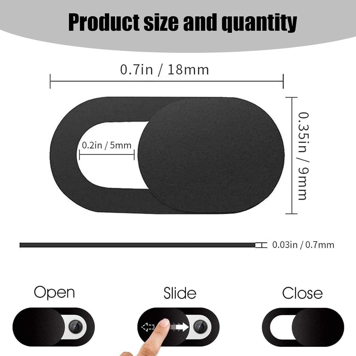 40 Pcs Webcam Cover, Ultra Thin Web Laptop Camera Cover Slider for Laptop,Desktop,Smartphone,Protect Your Privacy and Security