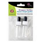 44197 - BOTTLE WITH DROPPER CLEAR GLASS 15ML (2 pcs/pkg)