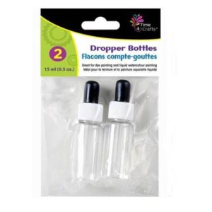 44197 - BOTTLE WITH DROPPER CLEAR GLASS 15ML (2 pcs/pkg)