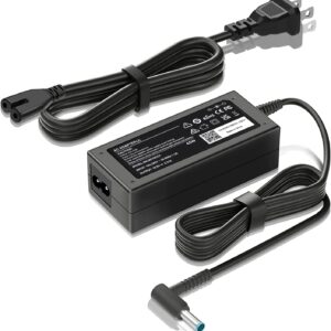 45W Charger for HP Laptop Computer - Fit for HP Pavilion, Stream, Envy, ProBook, EliteBook, Spectre, Notebook AC Adapter Power Cord (4.5mm x 3.0mm Smart Blue Tip)
