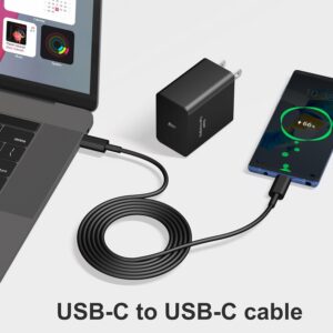 45W Super Fast Charger Type C, 2-Pack 45W USB C Charging Block with 10ft USB C to Type C Cables for Samsung Galaxy S25 S24+/UltraS23/S22/S21/S20/Note10/20 iPhone 16/15 Pro,Pro Max