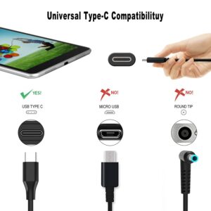 45W USB C chromebook Charger Ac Adapter Compatible with HP Chromebook 11 13 14 14A G6 G7 G8 EE Elite x2 Specter X360 14-ca051wm 14-ca020nr 14-ca061dx 14-ca043cl 14-ca052wm...
