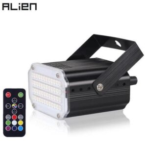 48 RGB UV LED DJ Disco Sound Activated Stage Lighting Effect Party Holiday Club Strobe Flash Lights With Remote Control
