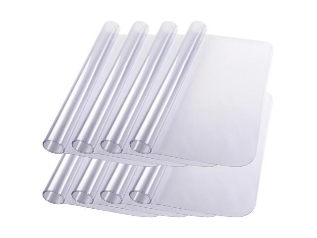 48" x 36" Clear PVC Floor Mat Protector w/ Lip 1.5mm Thick for Hard Wood Floors Home Office Chairs