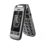 4G Foldable Mobile Phone for The Elderly with Big Button, LTE Unlocked Easy to Use Basic Flip Senior Phone with SOS Button,Camera,Loud Volume,Charging Dock and Flashlight