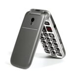 4G Volte Flip Phones Unlocked for Seniors, Big Buttons Cell Phone for Elderly & Kids with Time Reporting, Clear Sound, SOS Button, Convenient USB-C & Charging Dock, Easy-to-Use,...