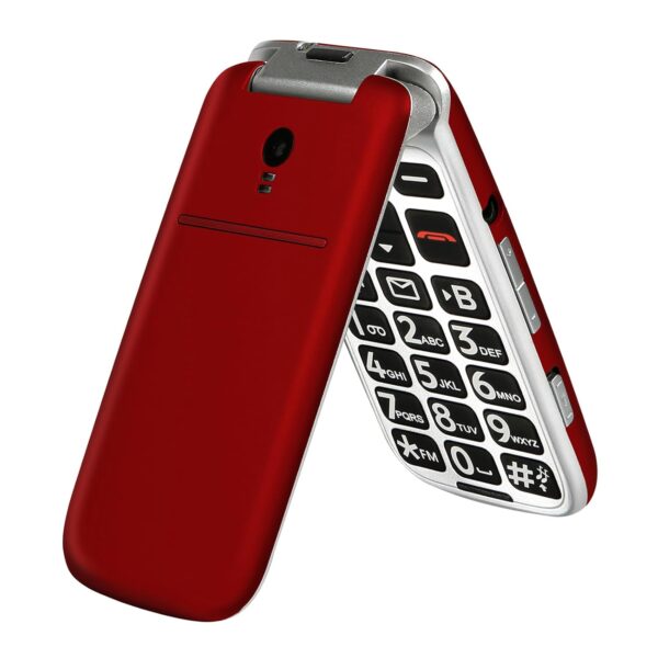 4G Volte Flip Phones Unlocked for Seniors, Big Buttons Cell Phone for Elderly & Kids with Time Reporting, Clear Sound, SOS Button, Convenient USB-C & Charging Dock, Easy-to-Use,...